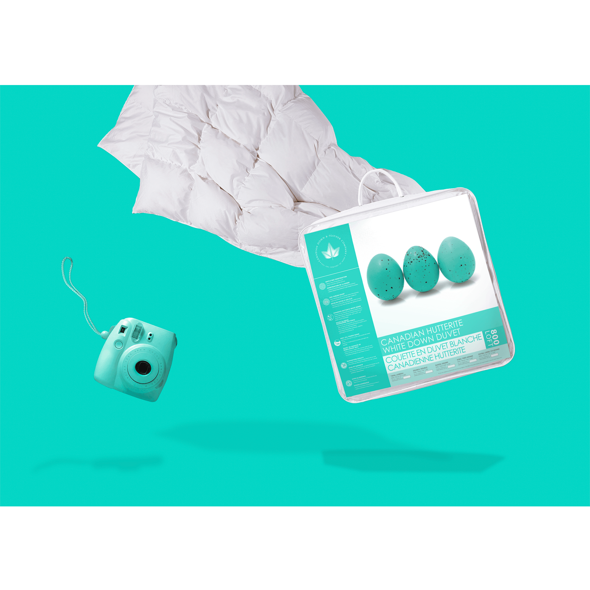 800 Loft Hutterite White Down Duvet Duvet Canadian Down & Feather Company