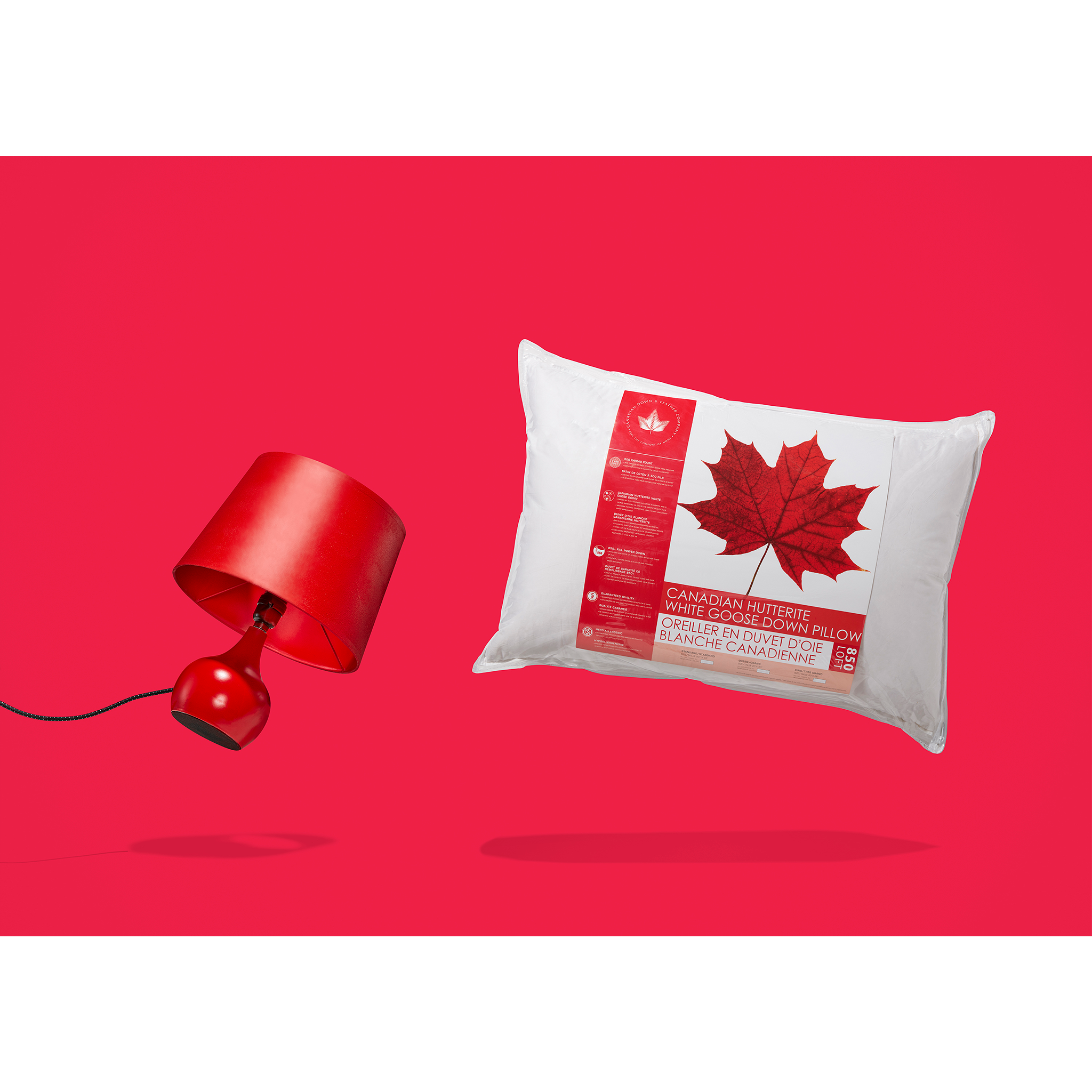 850 Loft Hutterite Goose Down Pillow Pillow Canadian Down & Feather Company