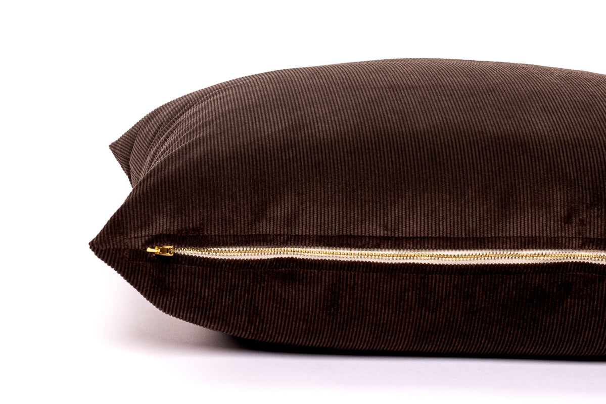 Chocolate Cord Cushion Cover Cushion Cover Canadian Down & Feather Company