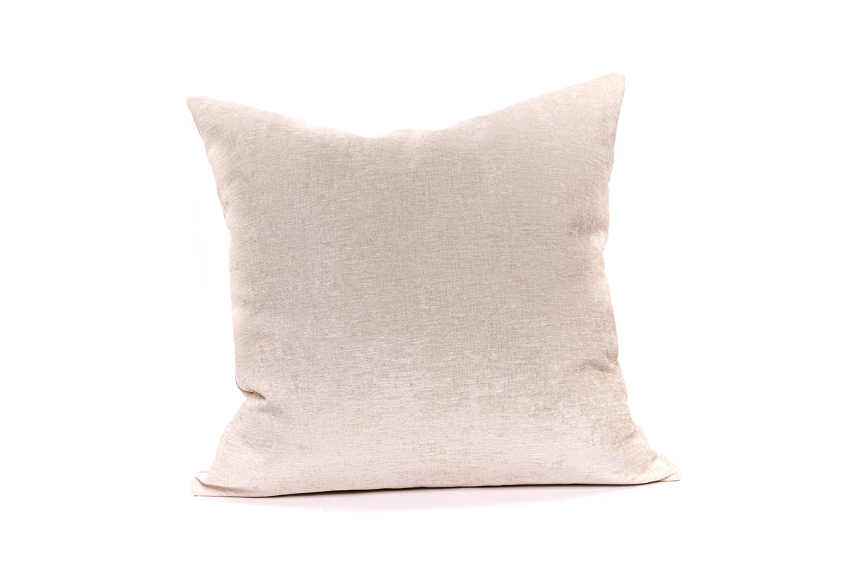 Ivory Chenille Cushion Cover Cushion Cover Canadian Down & Feather Company