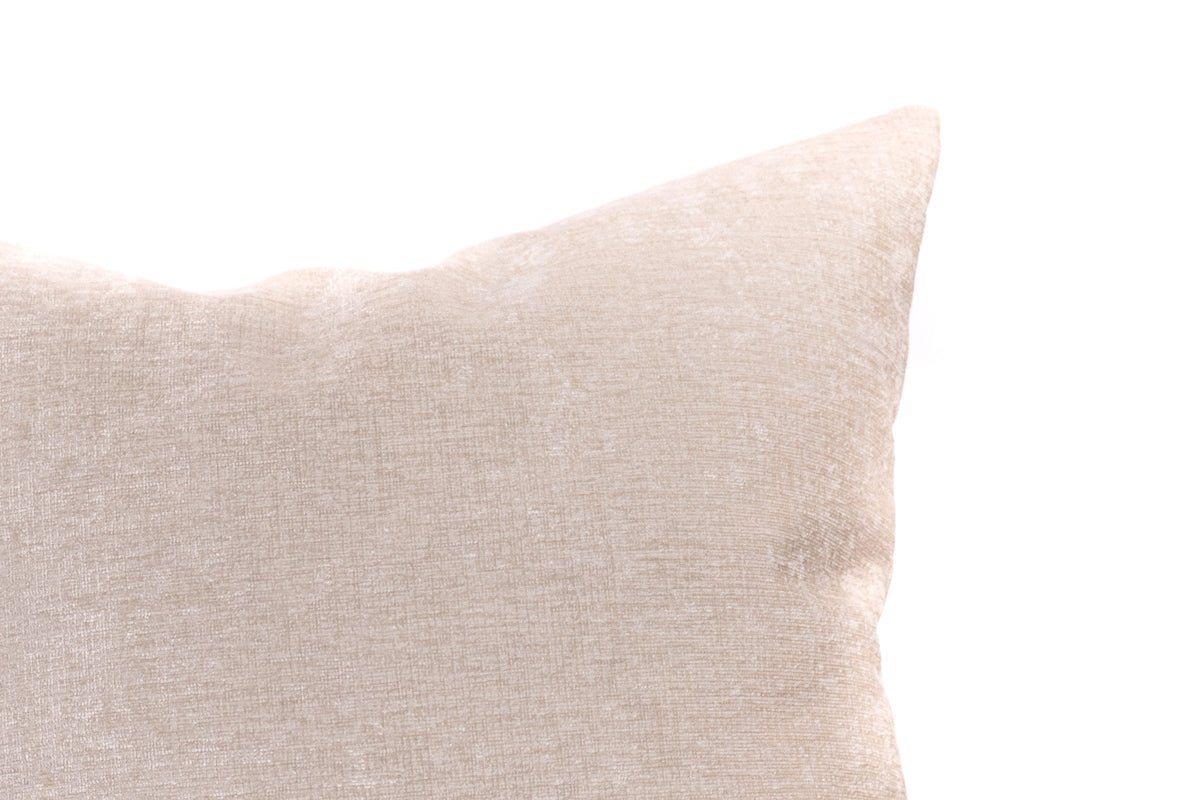 Ivory Chenille Cushion Cover Cushion Cover Canadian Down & Feather Company