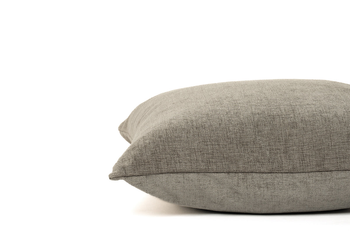 Grey Chenille Cushion Cover Cushion Cover Canadian Down & Feather Company