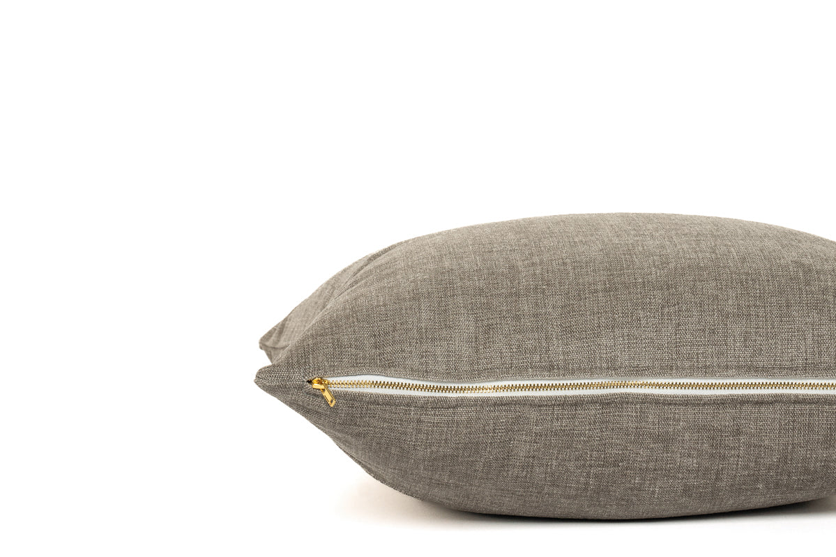 Grey Chenille Cushion Cover Cushion Cover Canadian Down & Feather Company