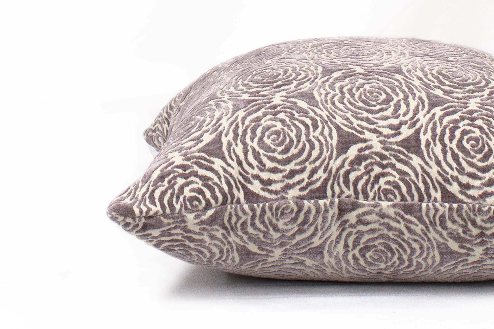 Mauve Floral Cushion Cover Cushion Cover Canadian Down & Feather Company