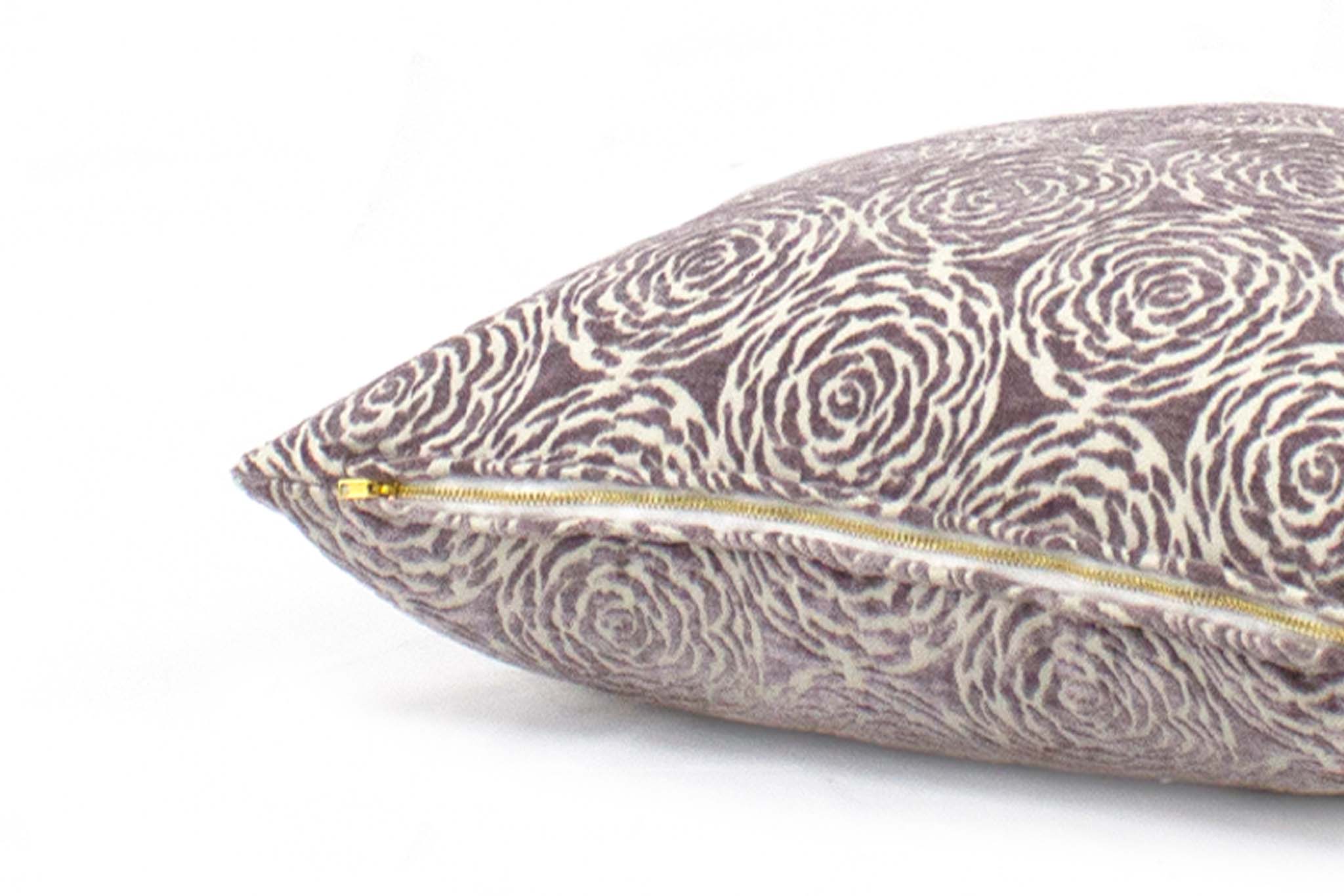 Mauve Floral Cushion Cover Cushion Cover Canadian Down & Feather Company