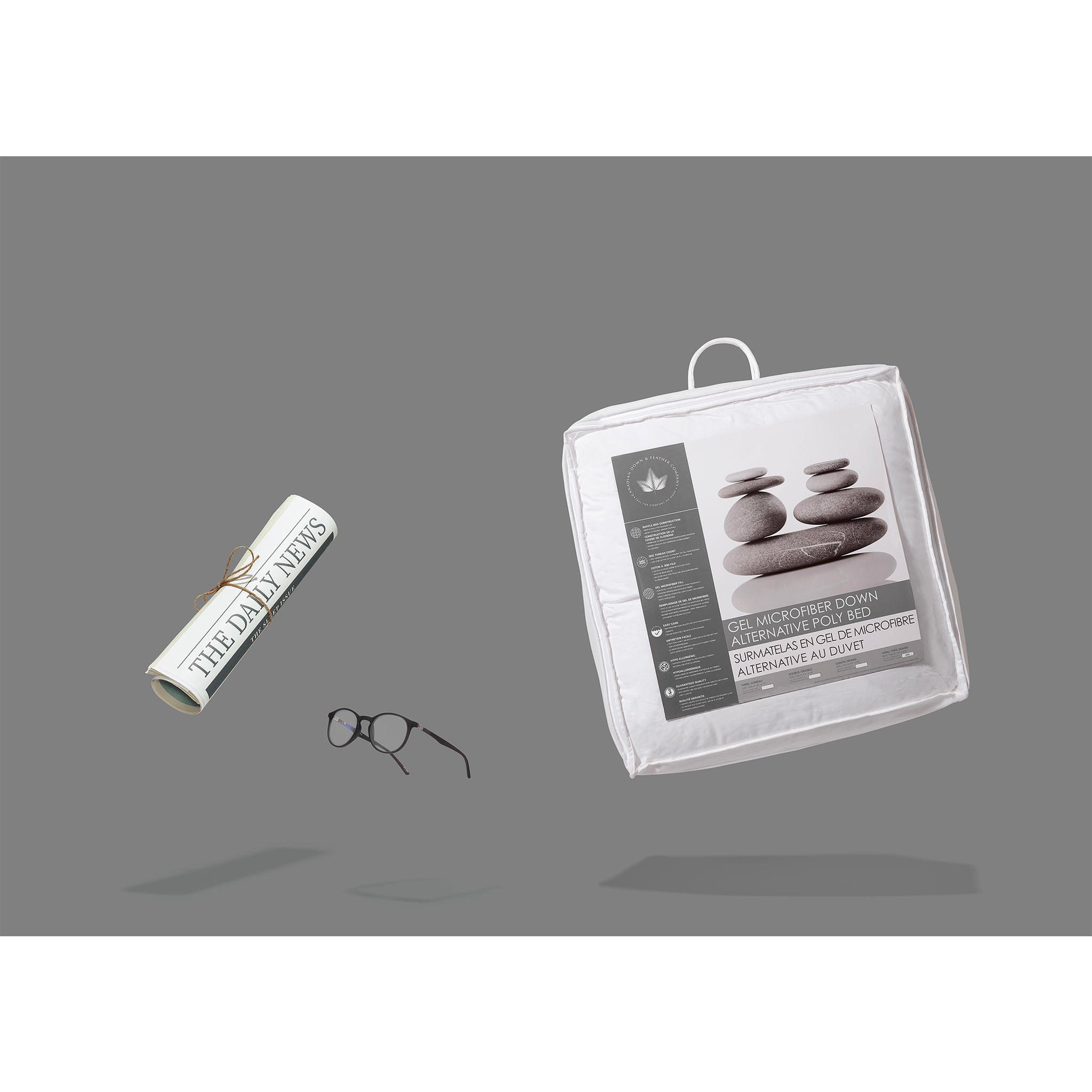 Gel Microfiber Down Alternative Poly Bed Poly Bed Canadian Down & Feather Company