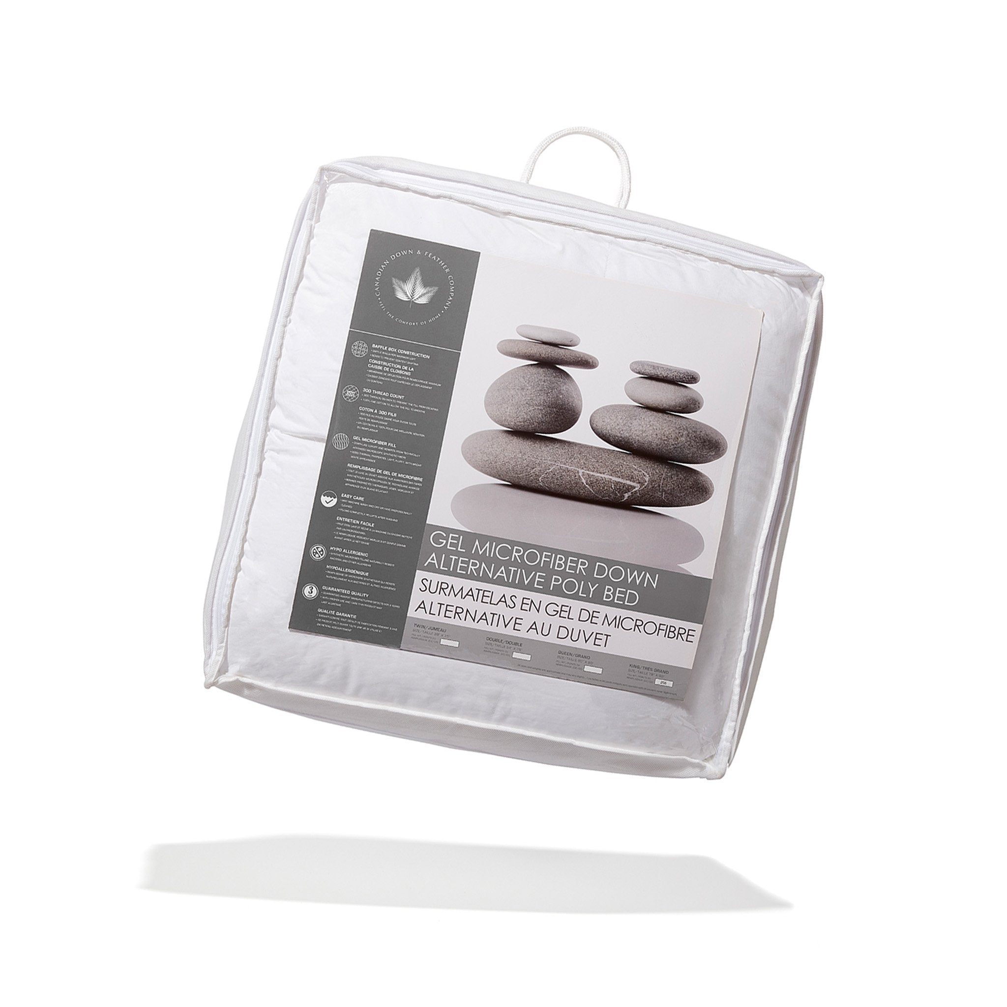 Gel Microfiber Down Alternative Poly Bed Poly Bed Canadian Down & Feather Company