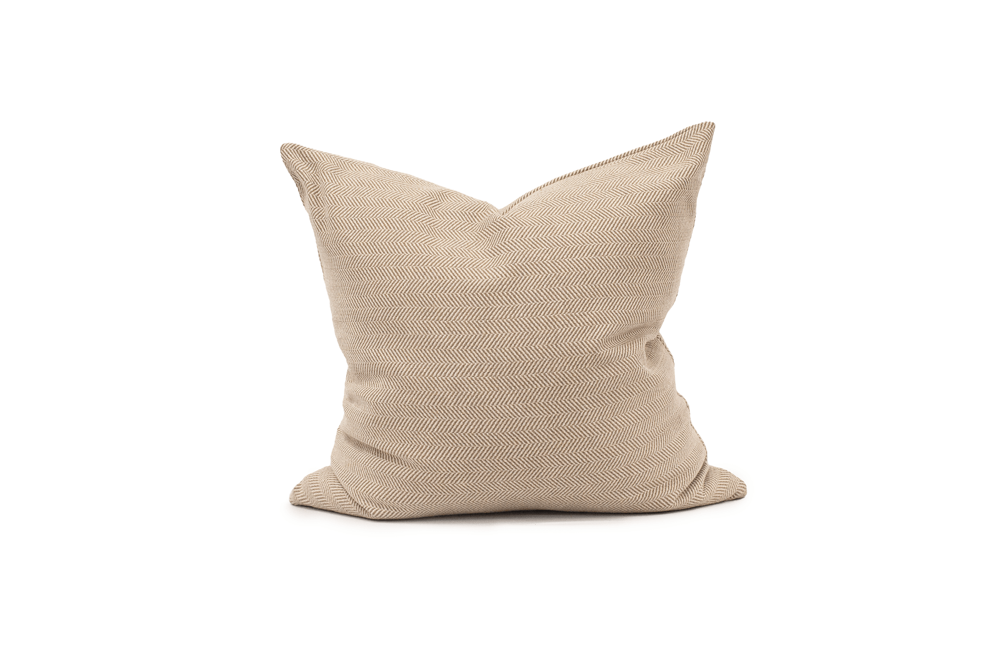 Mushroom Herringbone Cushion Cover Cushion Cover Canadian Down & Feather Company