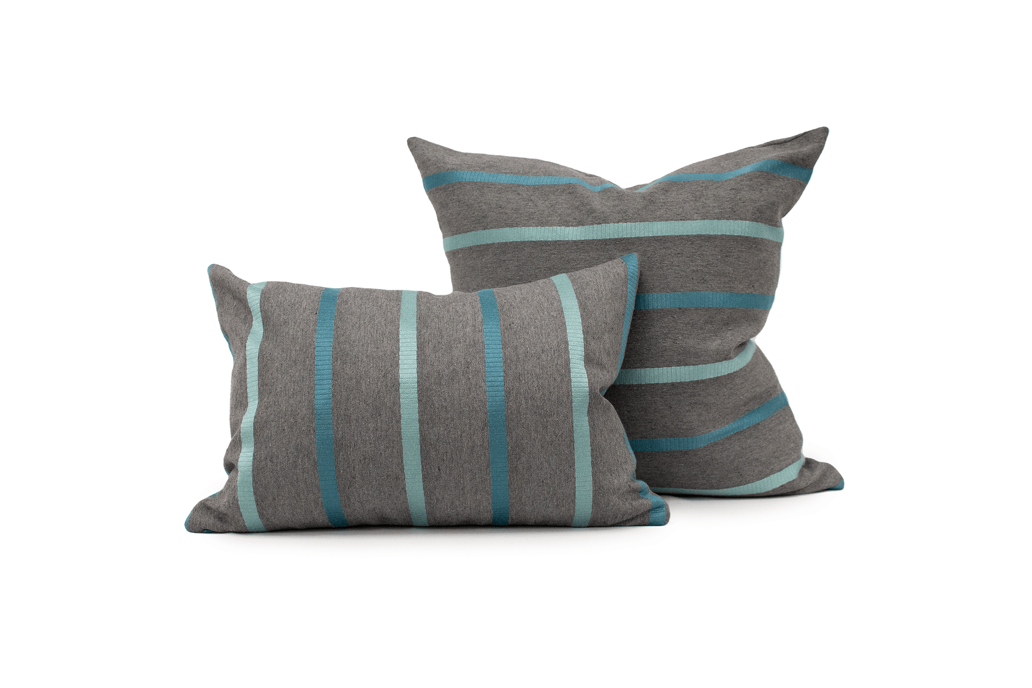 Tealbay Stripe Cushion Cover Cushion Cover Canadian Down & Feather Company
