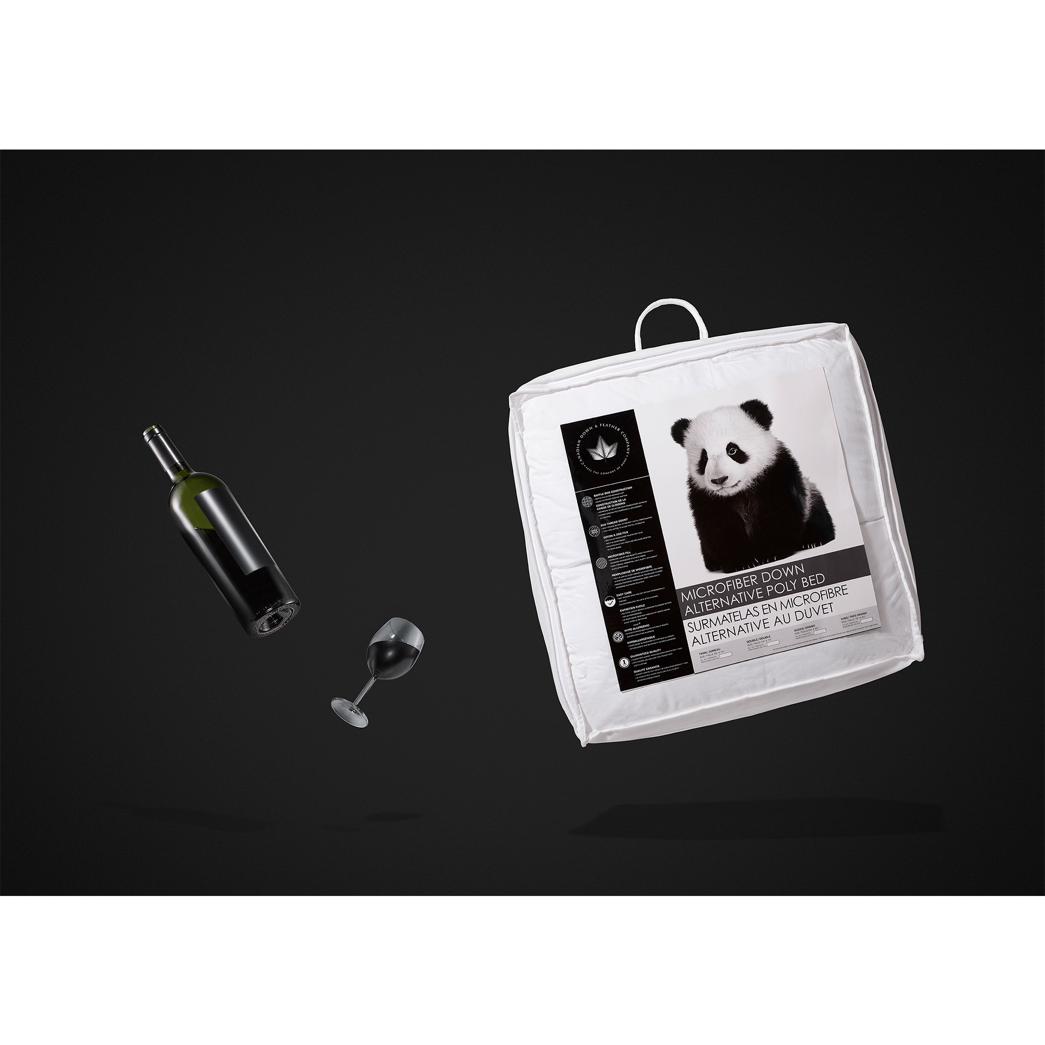 Microfiber Down Alternative Poly Bed Poly Bed Canadian Down & Feather Company