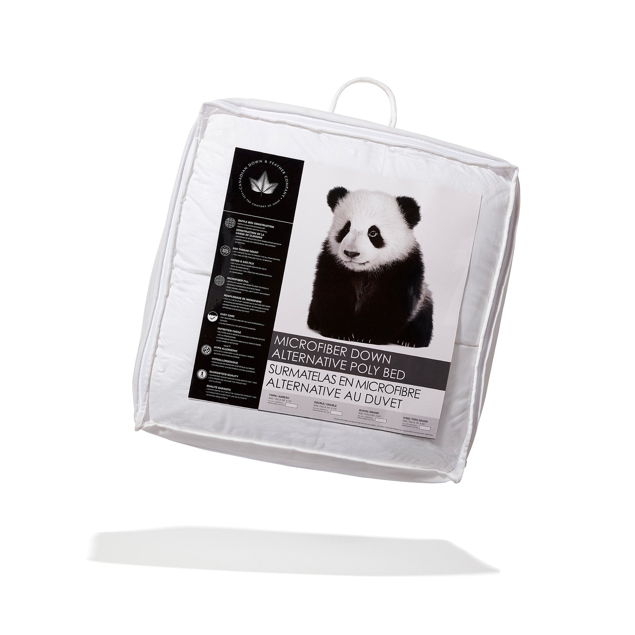 Microfiber Down Alternative Poly Bed Poly Bed Canadian Down & Feather Company