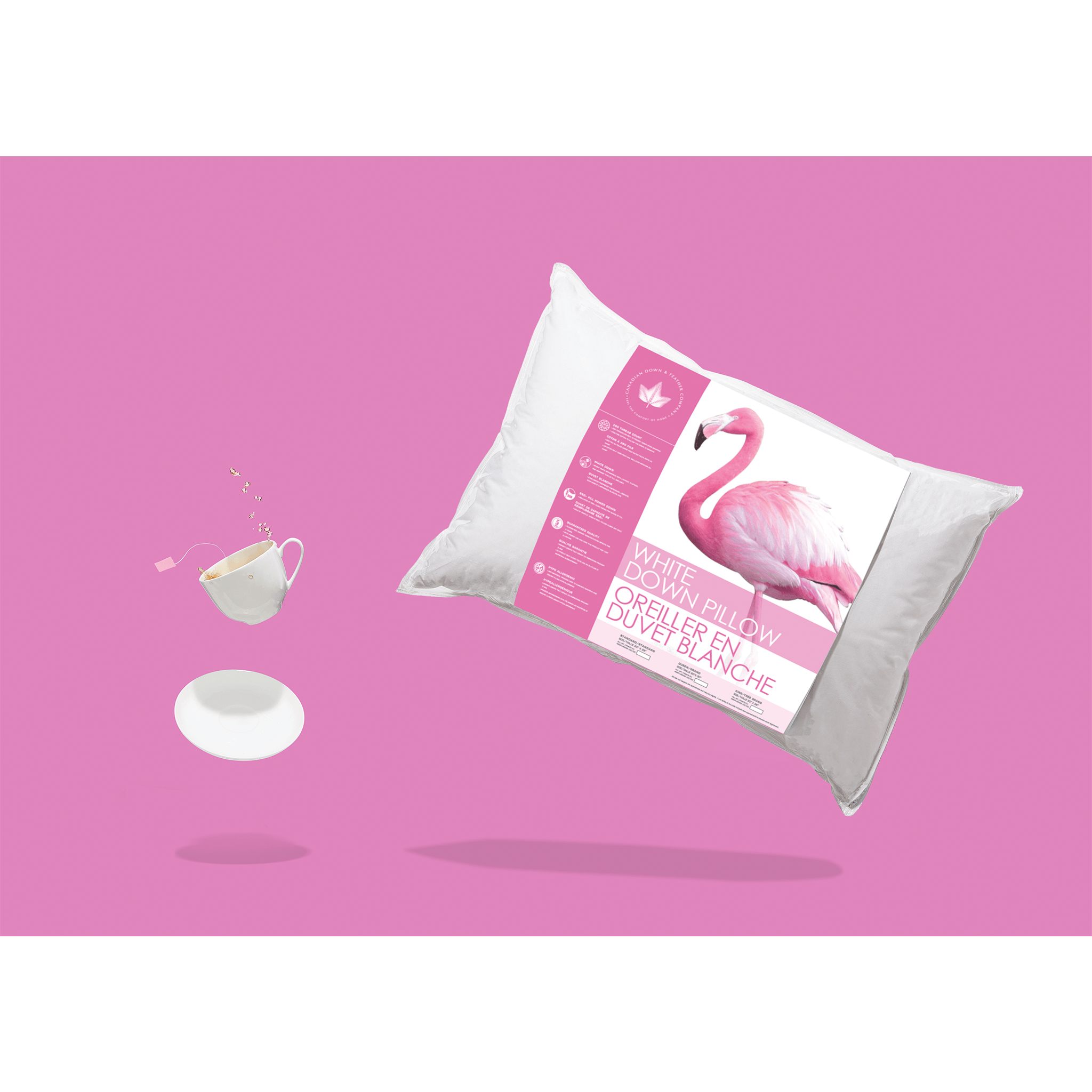 White Down Pillow Pillow Canadian Down & Feather Company