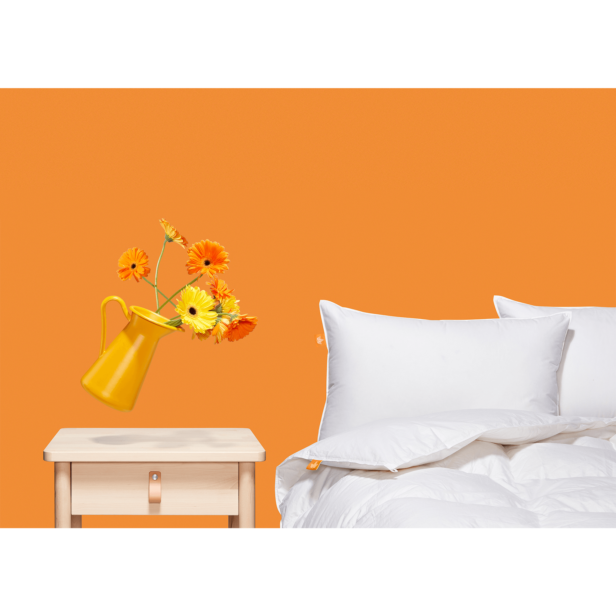 White Goose Feather Pillow Pillow Canadian Down & Feather Company