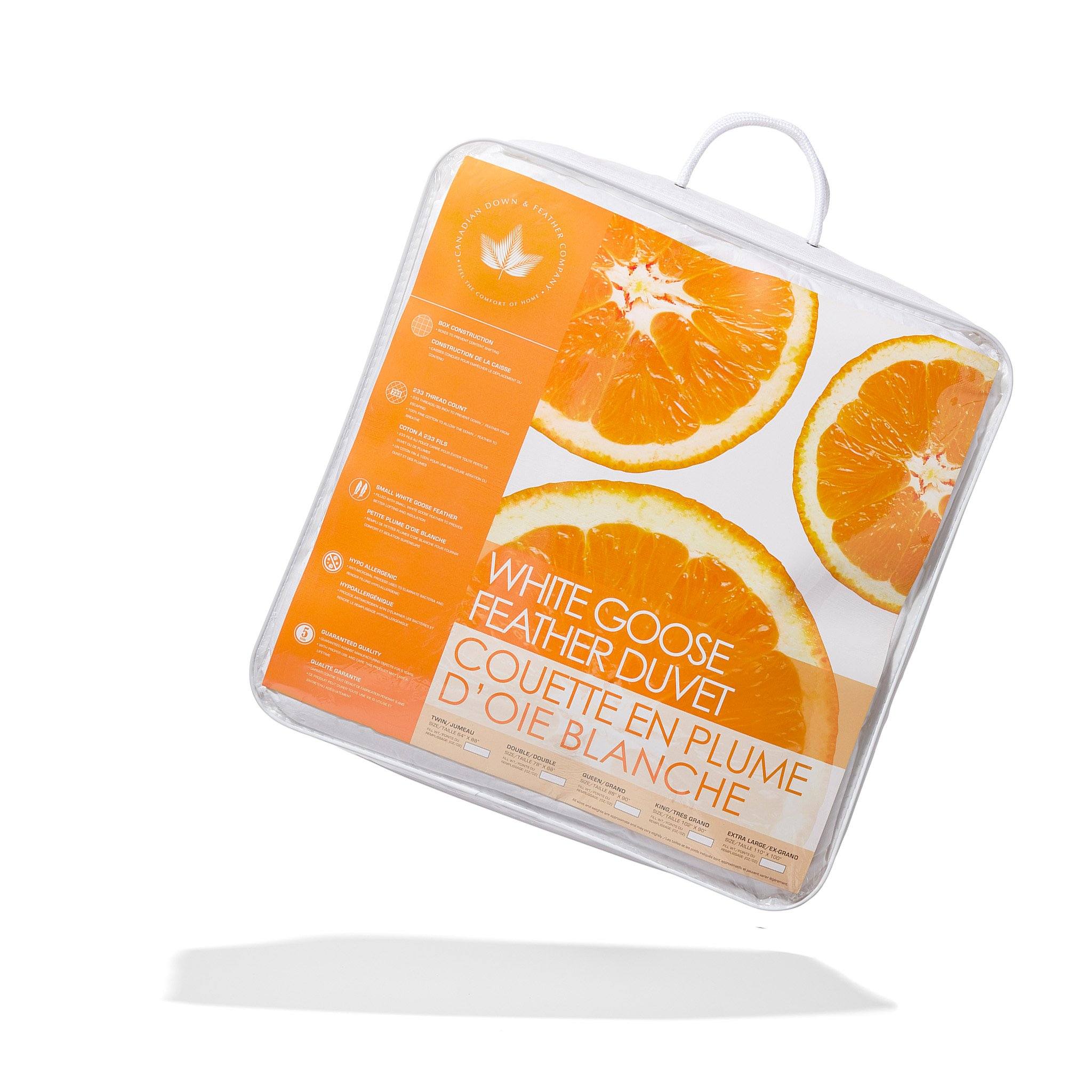 White Goose Feather Duvet Duvet Canadian Down & Feather Company