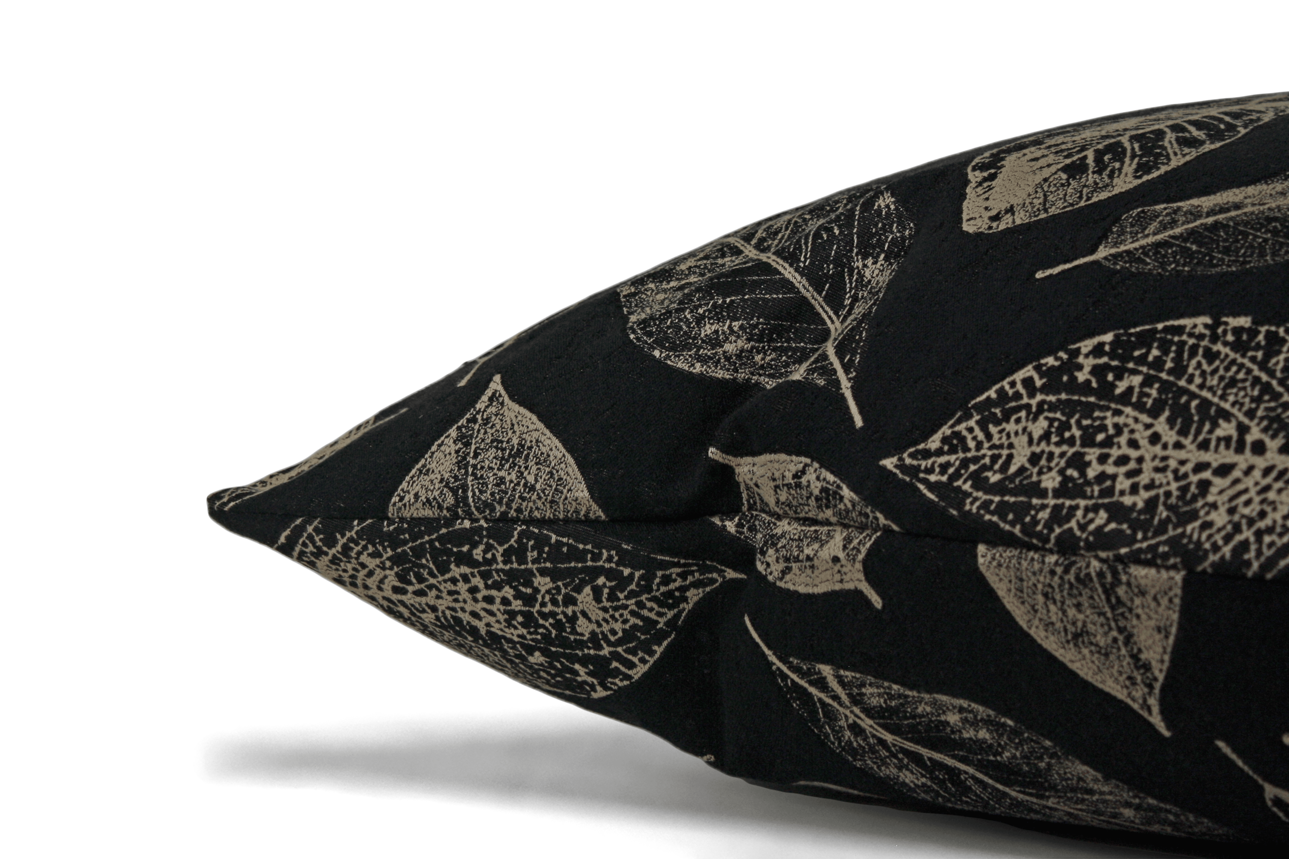 Black Leaf Cushion Cover Cushion Cover Canadian Down & Feather Company 