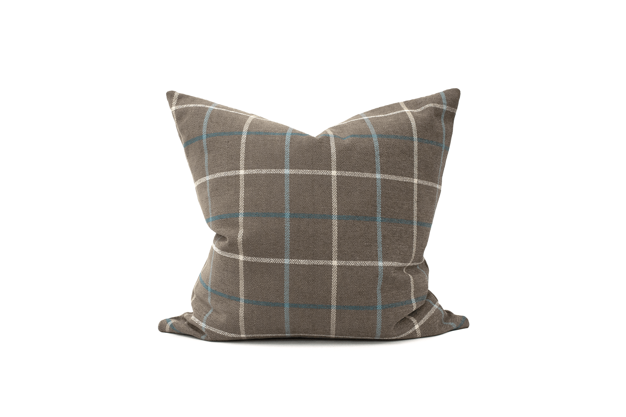 Dark Roast Check Cushion Cover Cushion Cover Canadian Down & Feather Company 