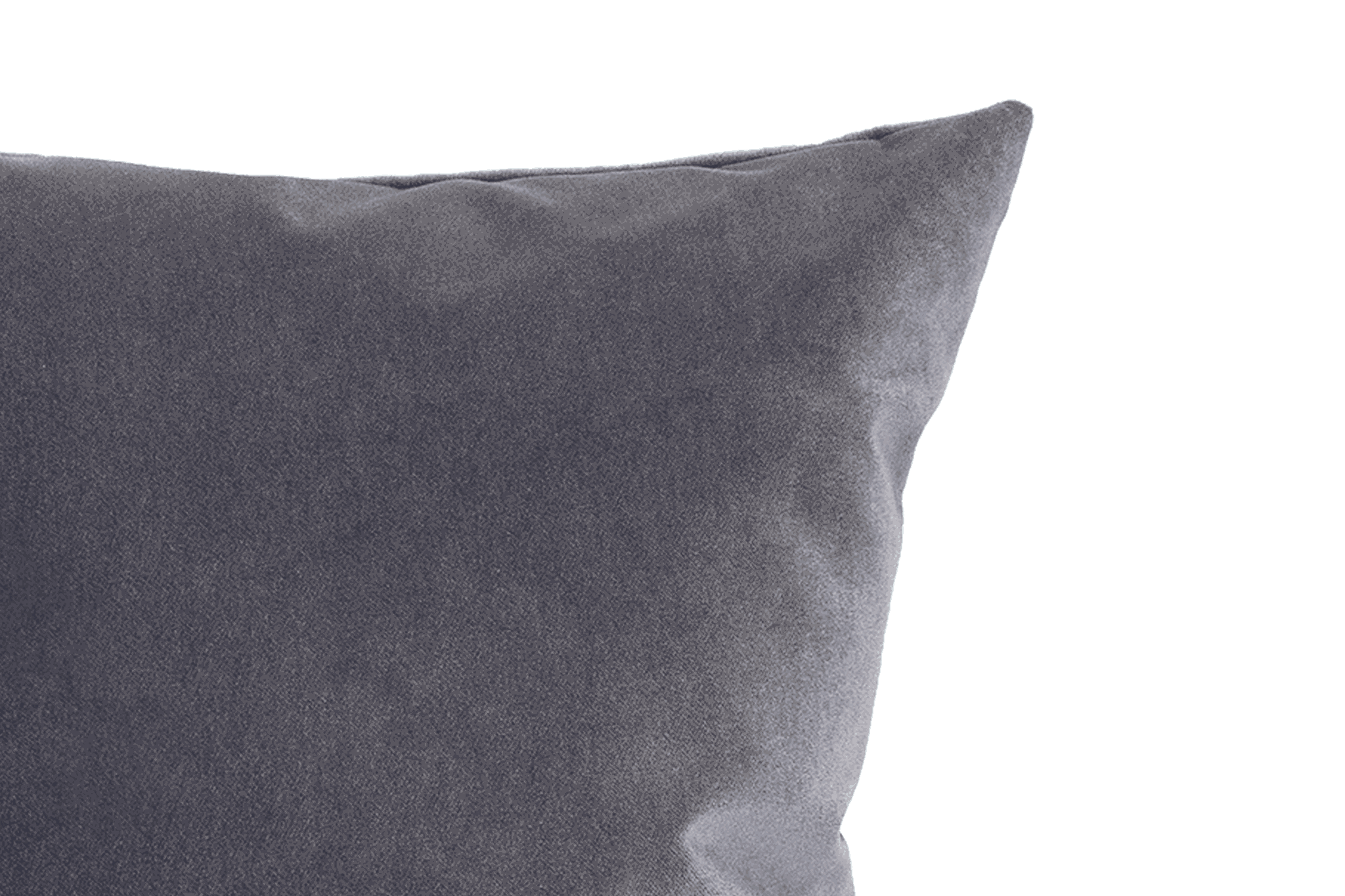 Grey Velvet Cushion Cover Cushion Cover Canadian Down & Feather Company 