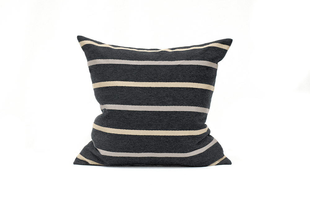 Espresso Stripe Cushion Cover Cushion Cover Canadian Down & Feather Company 