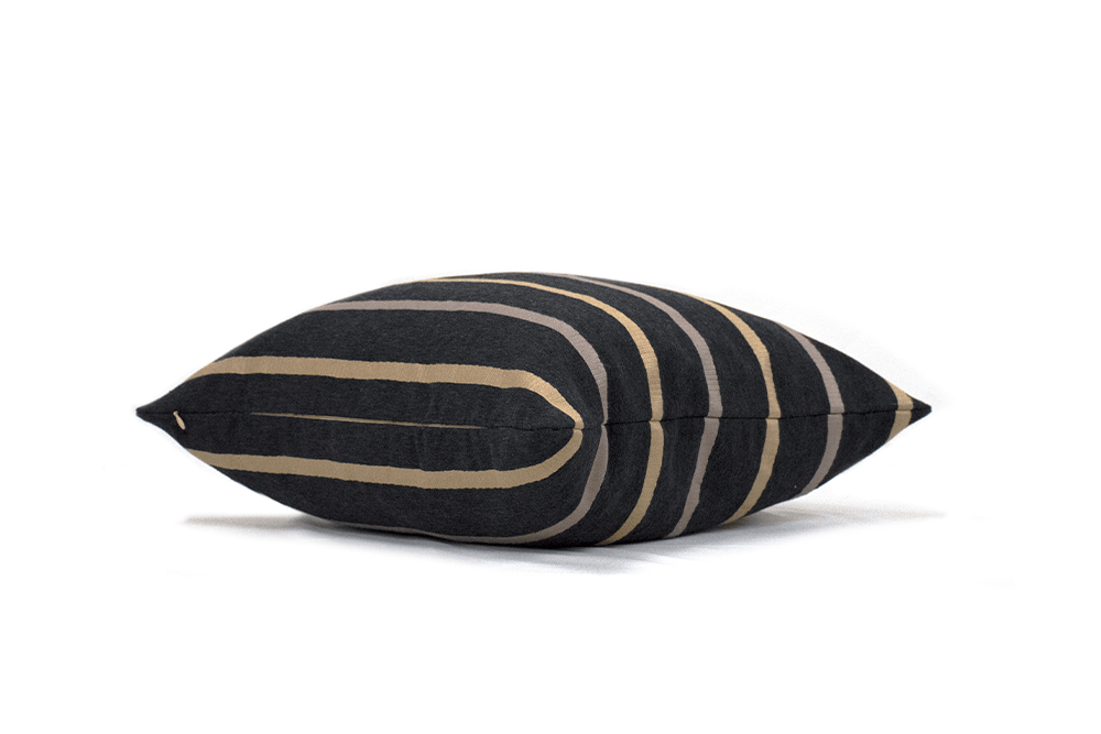 Espresso Stripe Cushion Cover Cushion Cover Canadian Down & Feather Company 