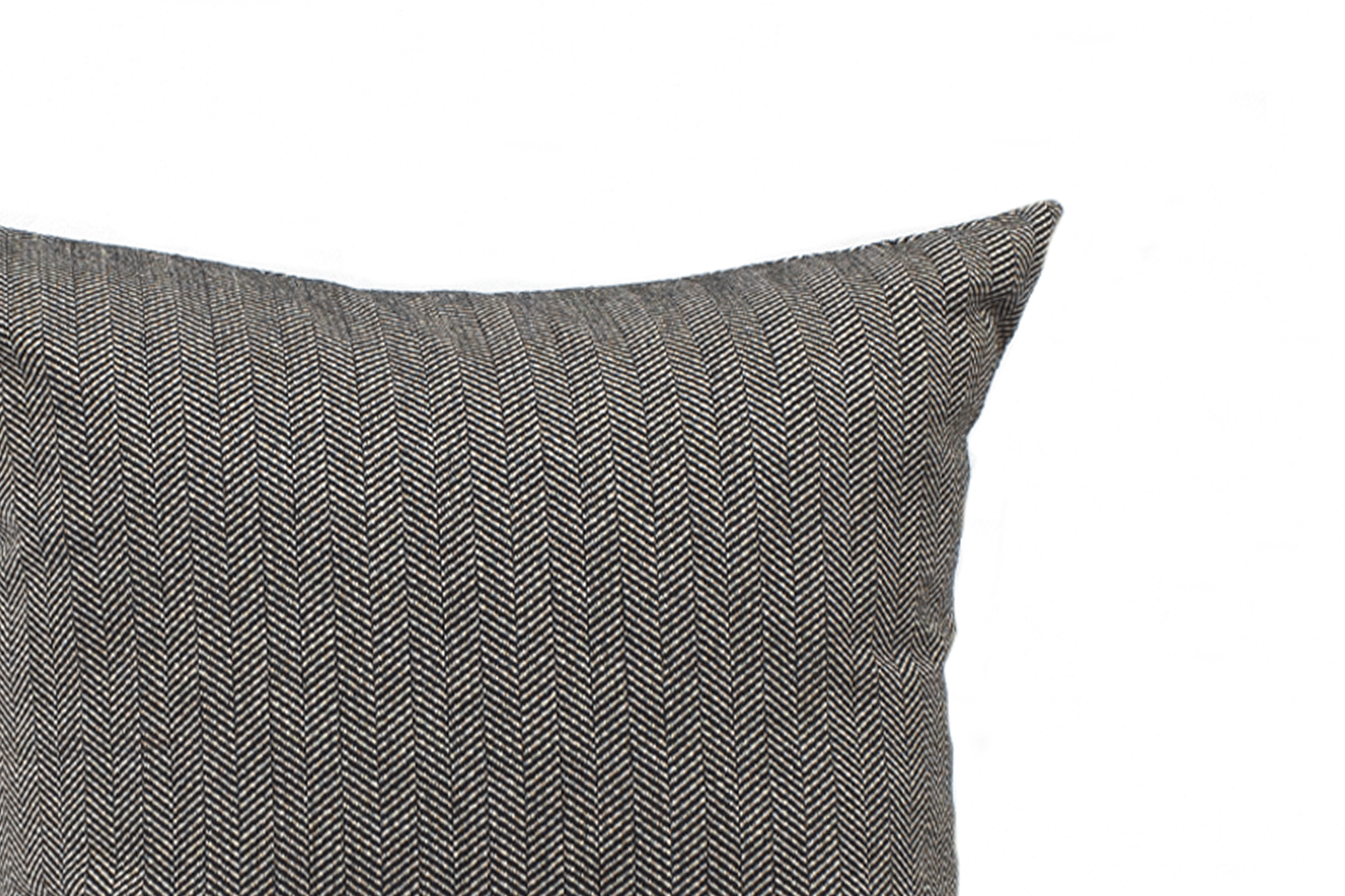 Noir Herringbone Cushion Cover Cushion Cover Canadian Down & Feather Company 